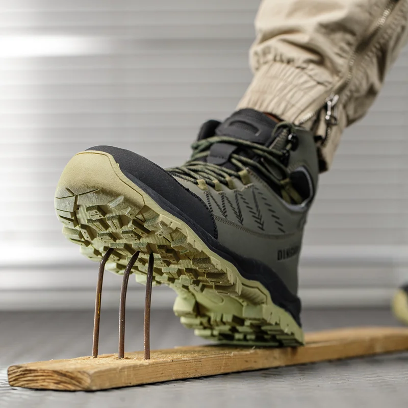 Customized  Anti-smashing Sports Shoes Fashionable Casual Men Running  Safety Water Proof Shoes for Worker