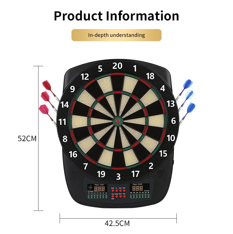 Custom darts games 1-8 people play together 580 game options dartboard