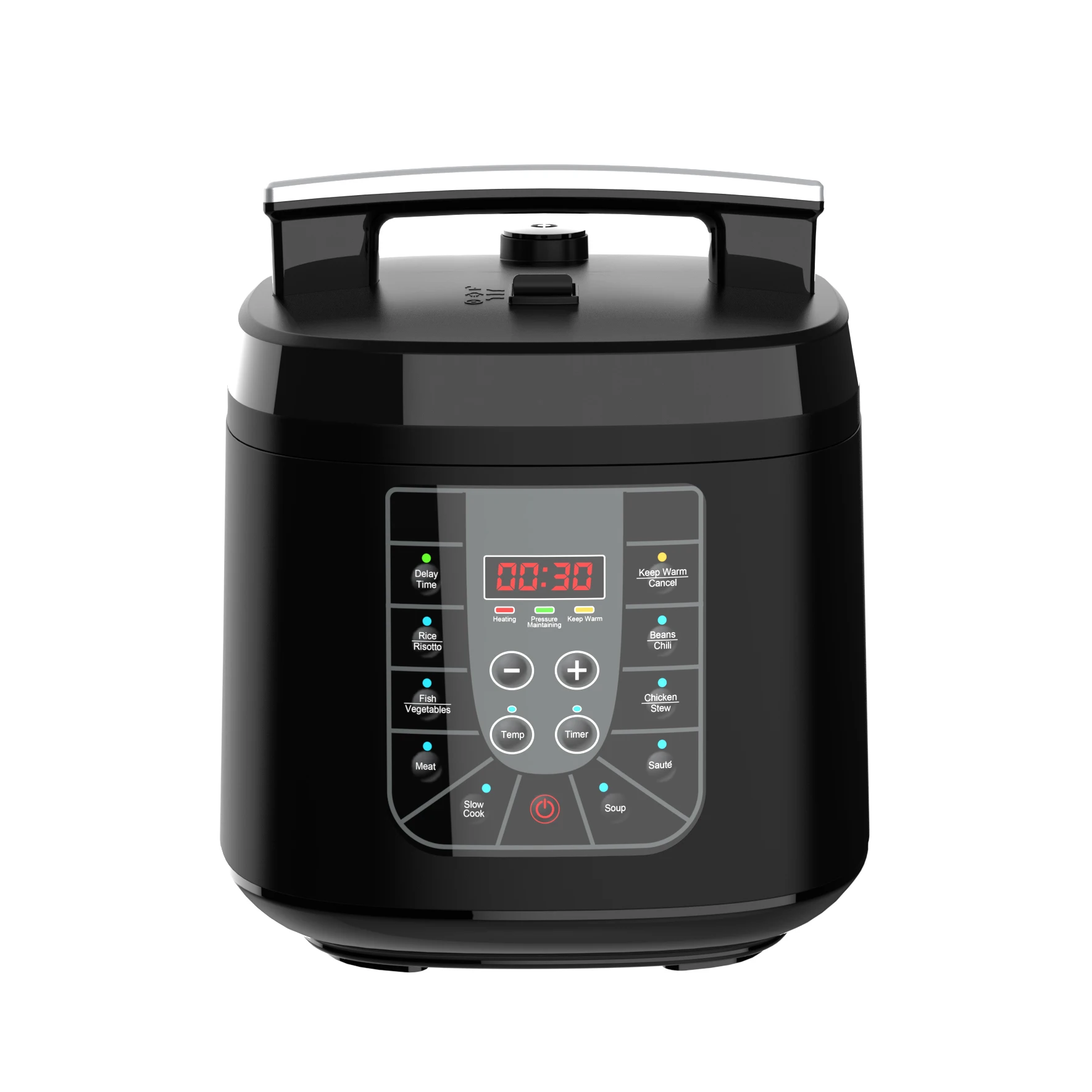 YBW610 Customizable-colors 6L/8L High-pressure Stainless Steel Freon-free Smart Kitchen Electric Pressure Cooker With Air Fryer