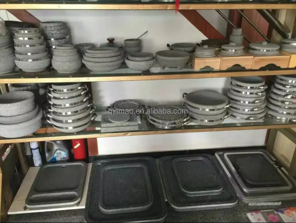 High Quality Home Kitchen Restaurant Serving Steak Stone Custom Lava Granite Rock Hot Cooking Stone
