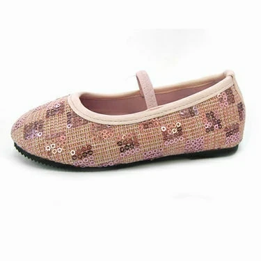 
Canton fair Bling flat pumps newborn baby glitter toddler shoes for Child 