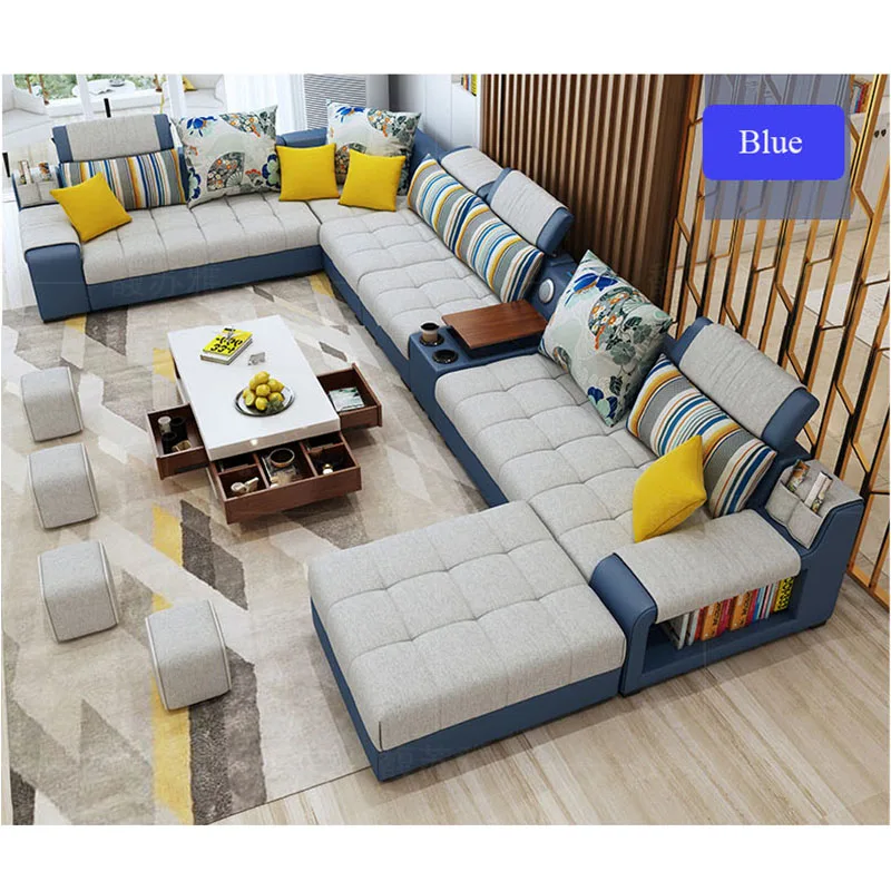 
Low Moq Refinement Big Furniture Modern Sofa For Livingroom Set 