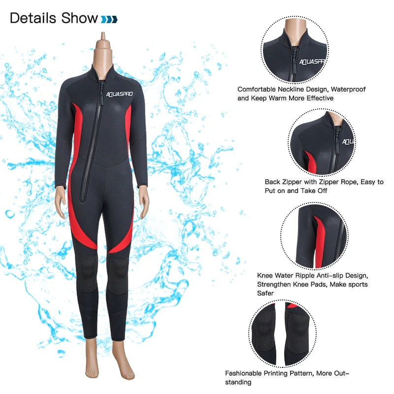 Customized 5mm 7mm Neoprene Snorkeling Freediving Spearfishing Freediving Surfing Diving Wetsuits