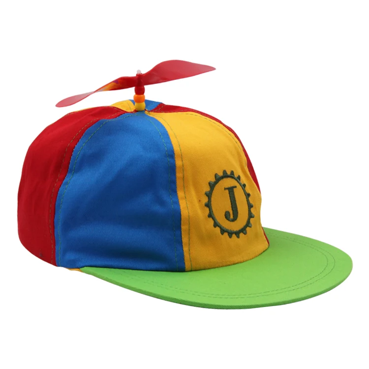 High quality embroidery colorful helicopter snapback cap hat