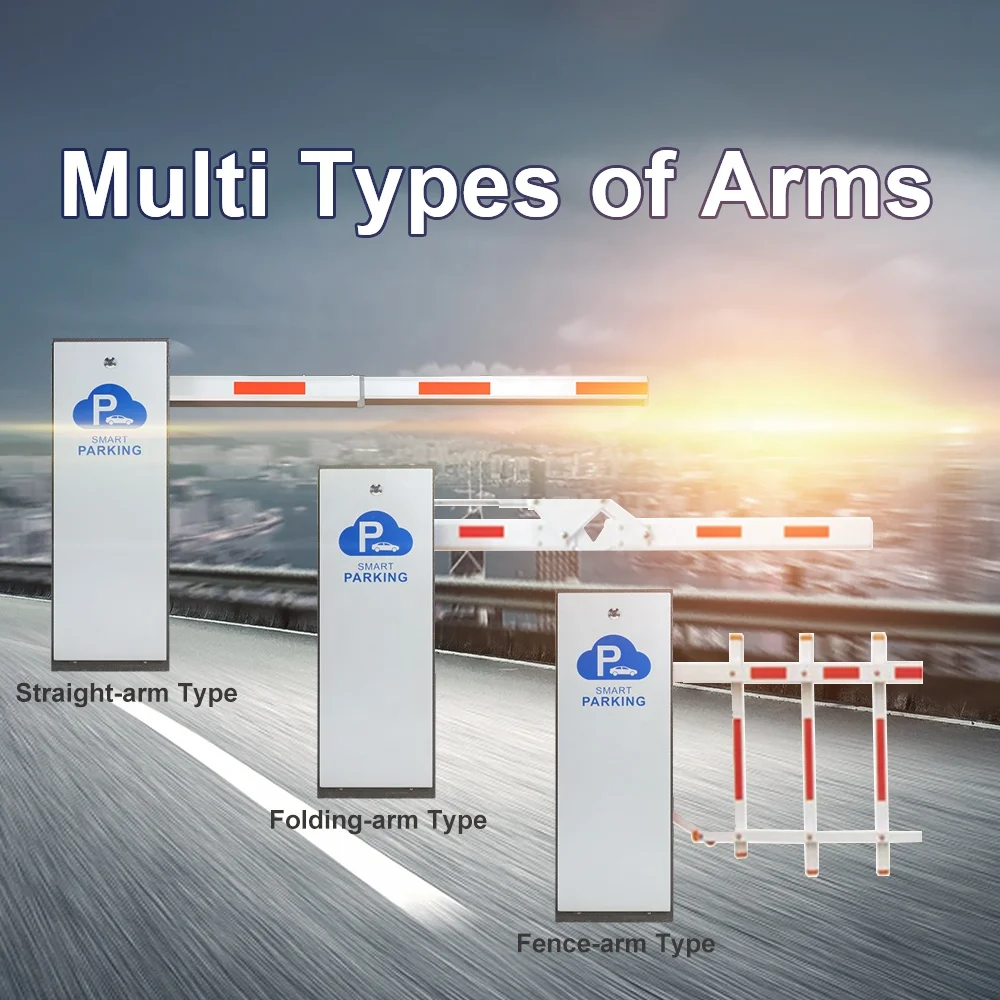 10 Million Cycles Electric Outdoor Automatic Boom Barrier Parking Lot Gate Car Park Barrier