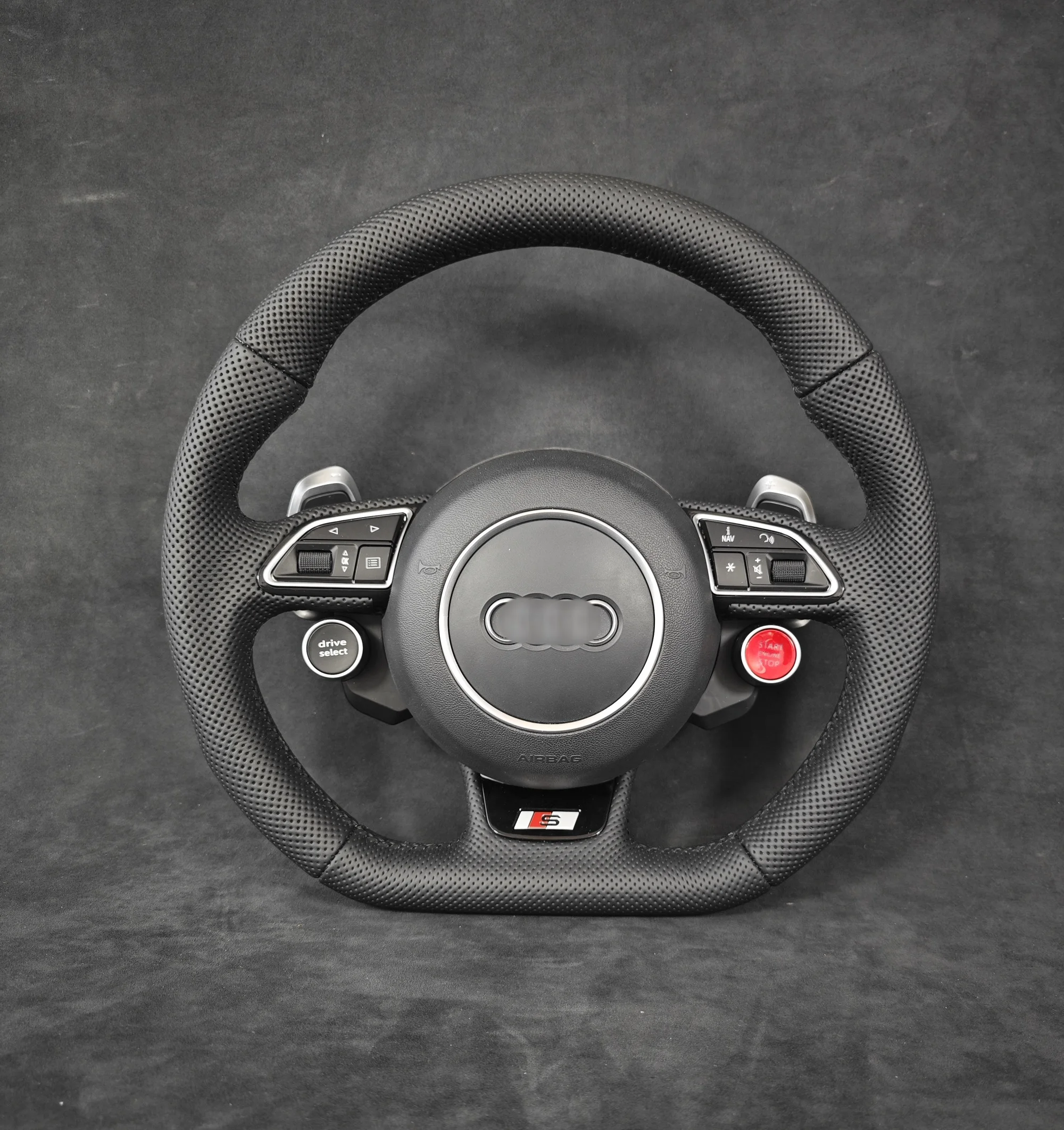 Private customization Audi Sport Steering wheel Real Forged Carbon Fiber Steering Wheel for A4 A5 S4 RS4 Allroad Avant B7 B8 B9