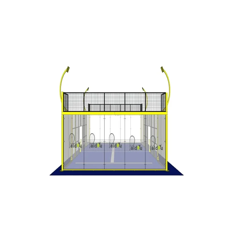 Factory Wholesale High Quality Freestyle Structural Curved Column Frame Panorama Paddle Padel Tennis Court