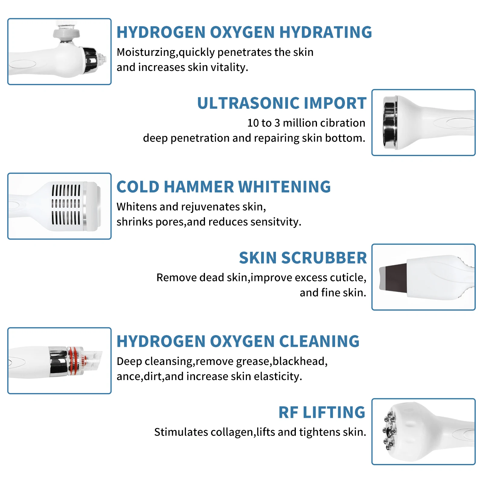 Горячая Распродажа 2022 h2o2 hydra beauty 6 в 1 маленькая пузырьковая машина для