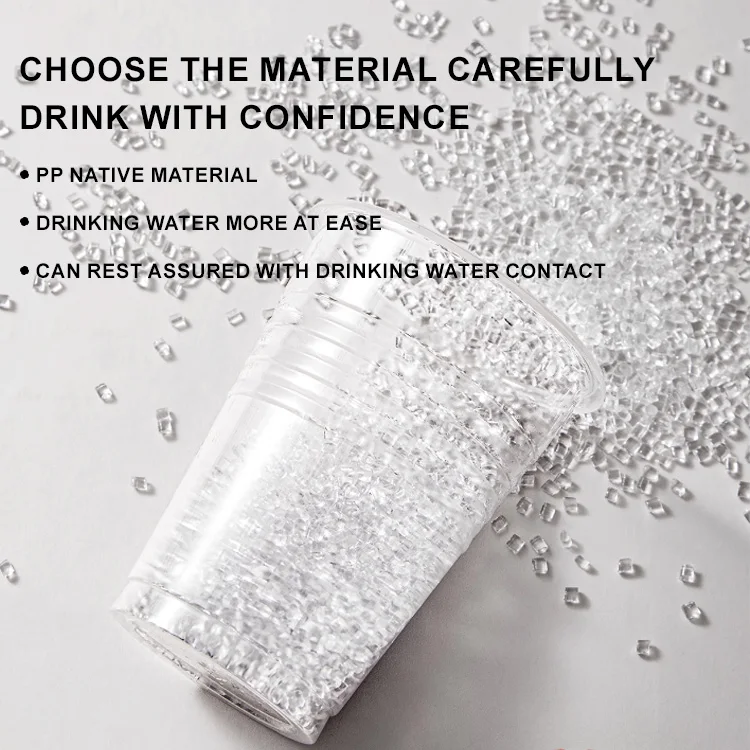 OEM 4oz 8oz 14oz 20oz Disposable Plastic Cups with Lids for Hot/Cold Drinks & Juice for Takeout Coffee & Juice Cups