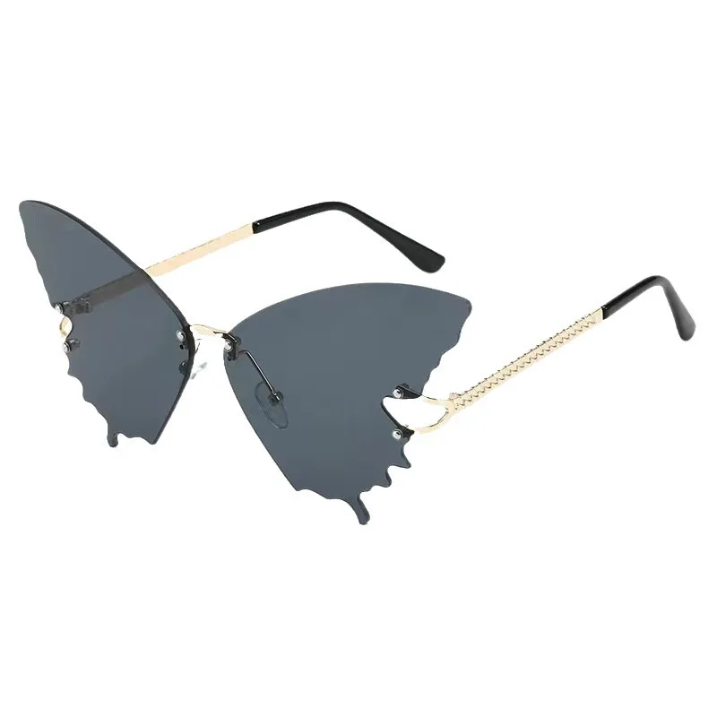 2024 Y2K Butterfly Shaped Sunglasses Fashion Sun Glasses Large Frame Gradient Color Sunglasses for Women
