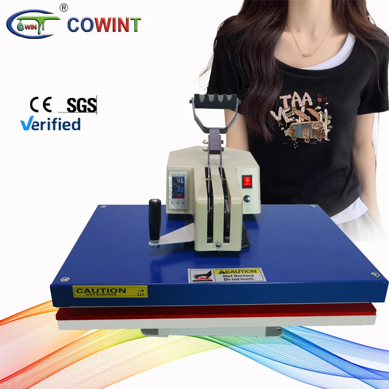 Cowint Wholesale Price auto clothes sublimation printing ironing heat transfer press machine
