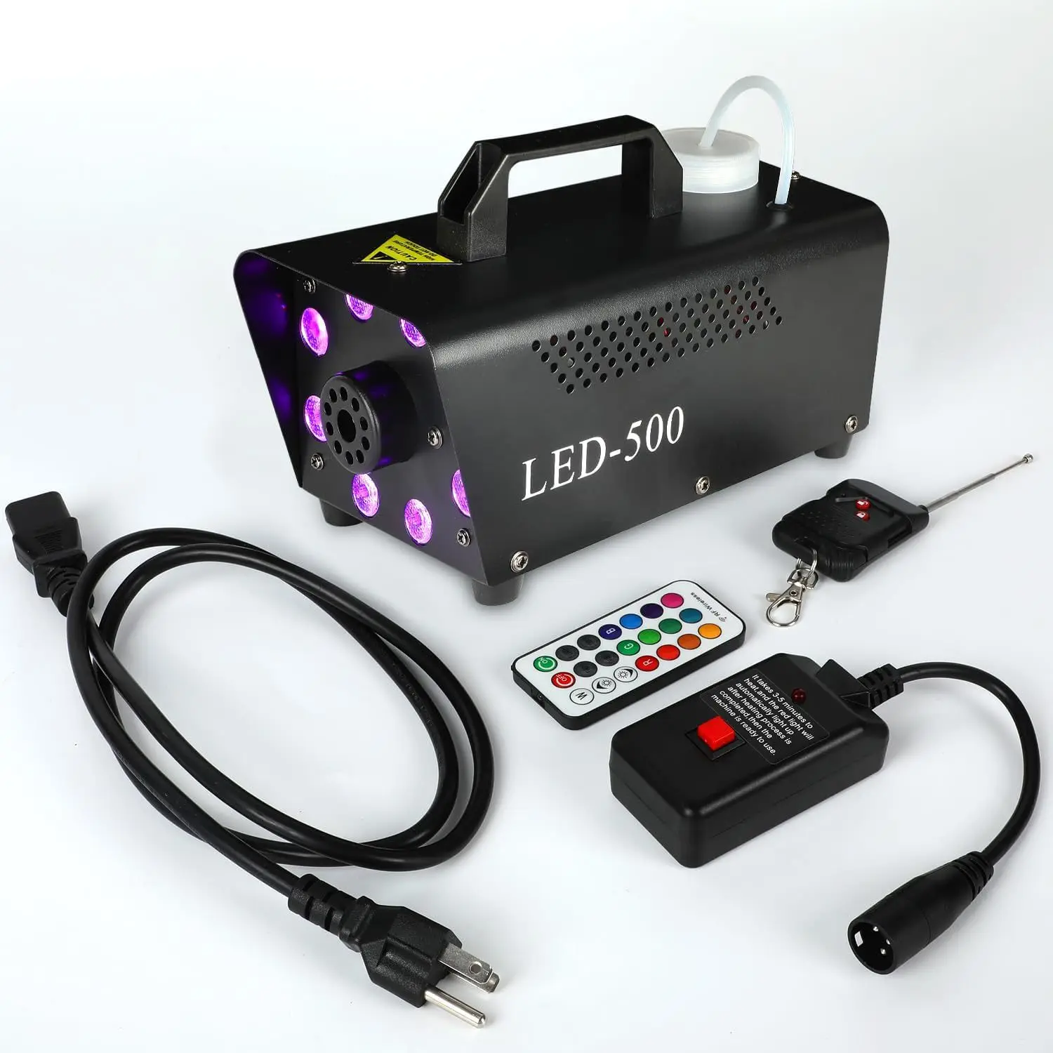 full-color led high power light mini disco light with remote control dj smoke machine
