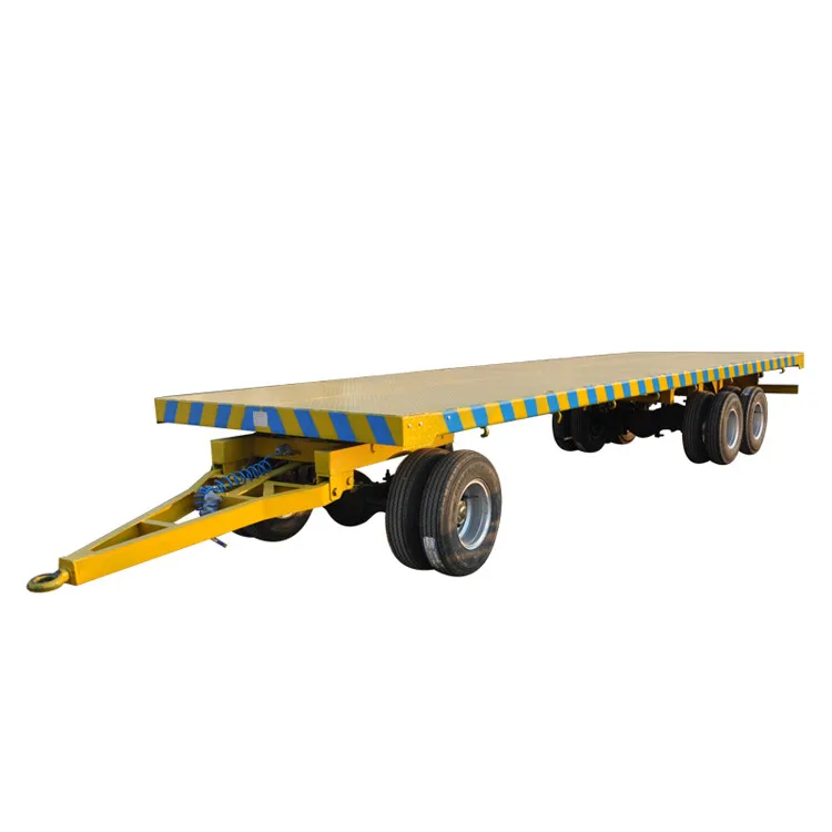 40ft industrial drawbar container trailer flatbed semi trailer