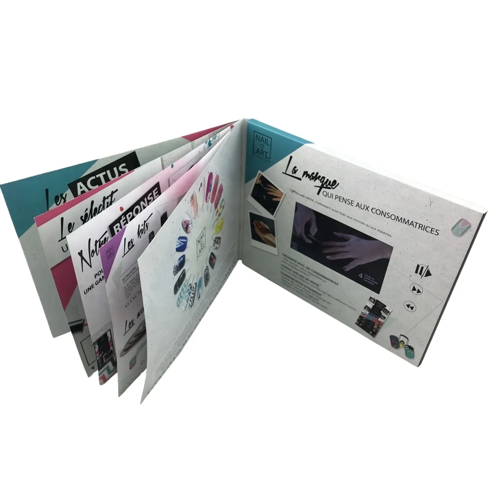  Cote Best Seller China LCD Video Book 5 Inch Greeting Card For