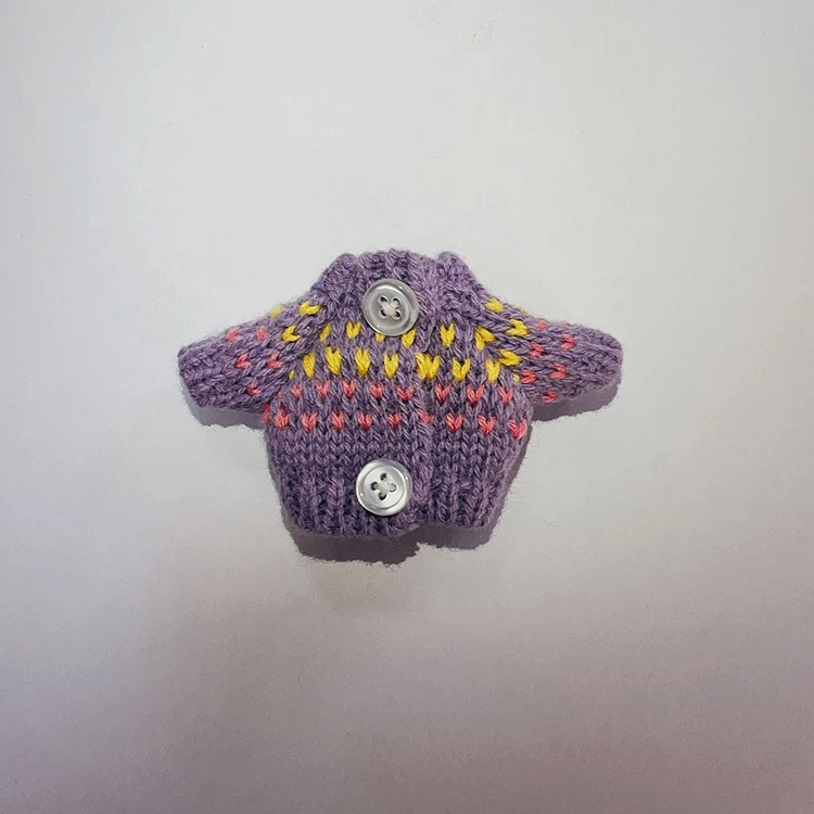 14cm 10cm Doll Accessories Kids DIY Mini Baby Doll Clothes Sweater