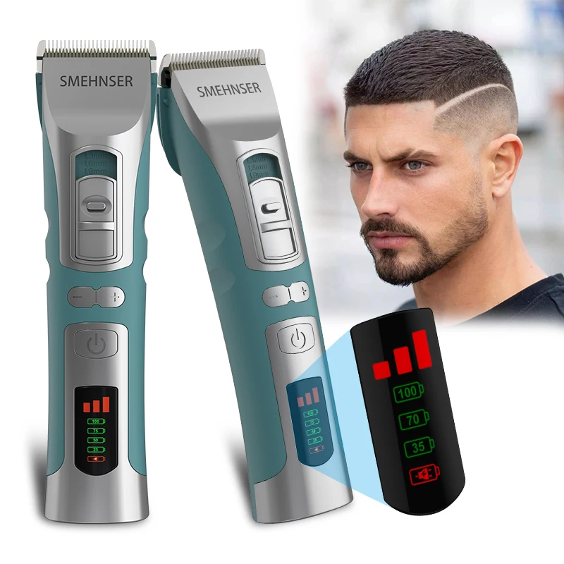 broche del pelo Professional Rechargeable Electric Barber Cordless Hair Clippers for Men Trimer Hair Cutter Machine Hair Trimmer
