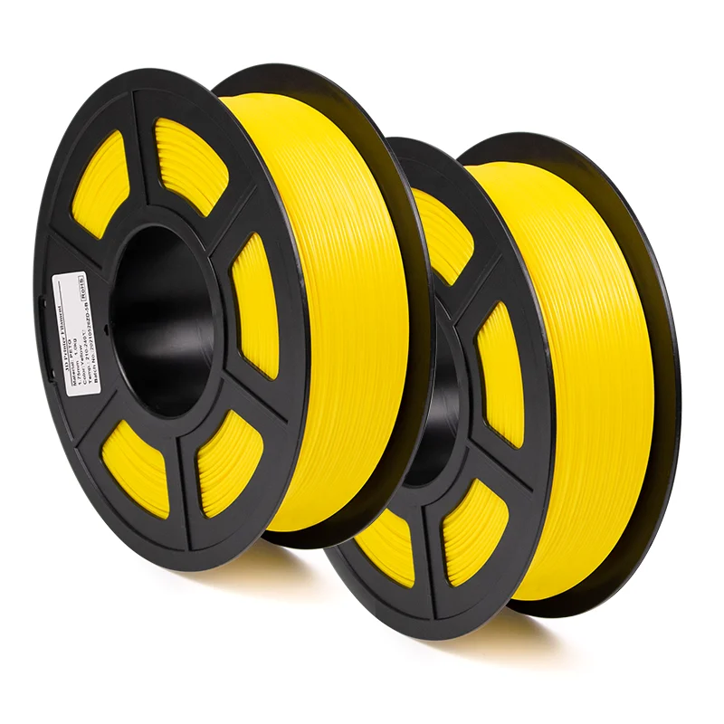 ISANMATE high quality 3d filament petg 1.75mm Petg granul color yellow with 3d printer filament