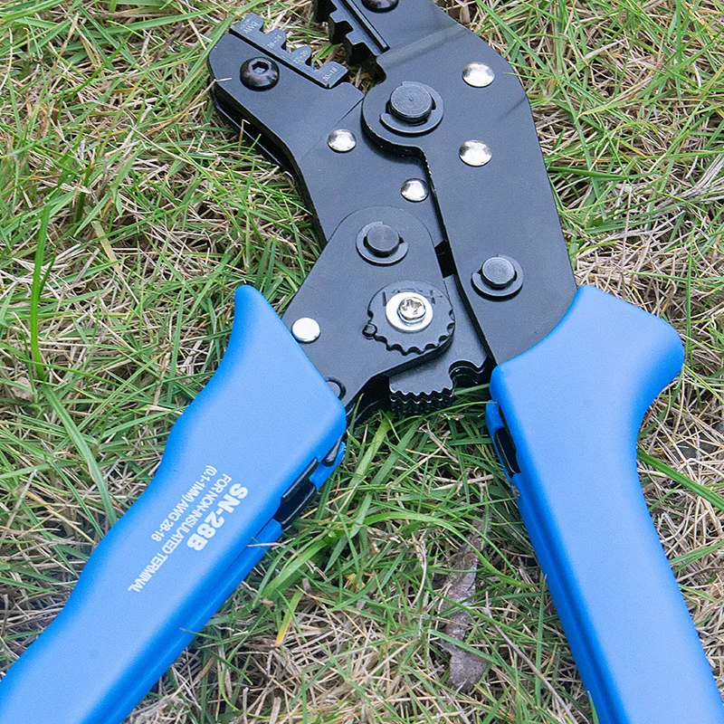 SN-28B Pliers Set Tools Professional Ratchet Crimping Crimping Terminal Clamps Electrician Pliers