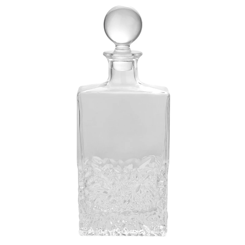 Customized Drinking Wine Glasses Set of 4 Clear Wine Glass Liquor Bottle Whiskey Decanter Set Glass Gift