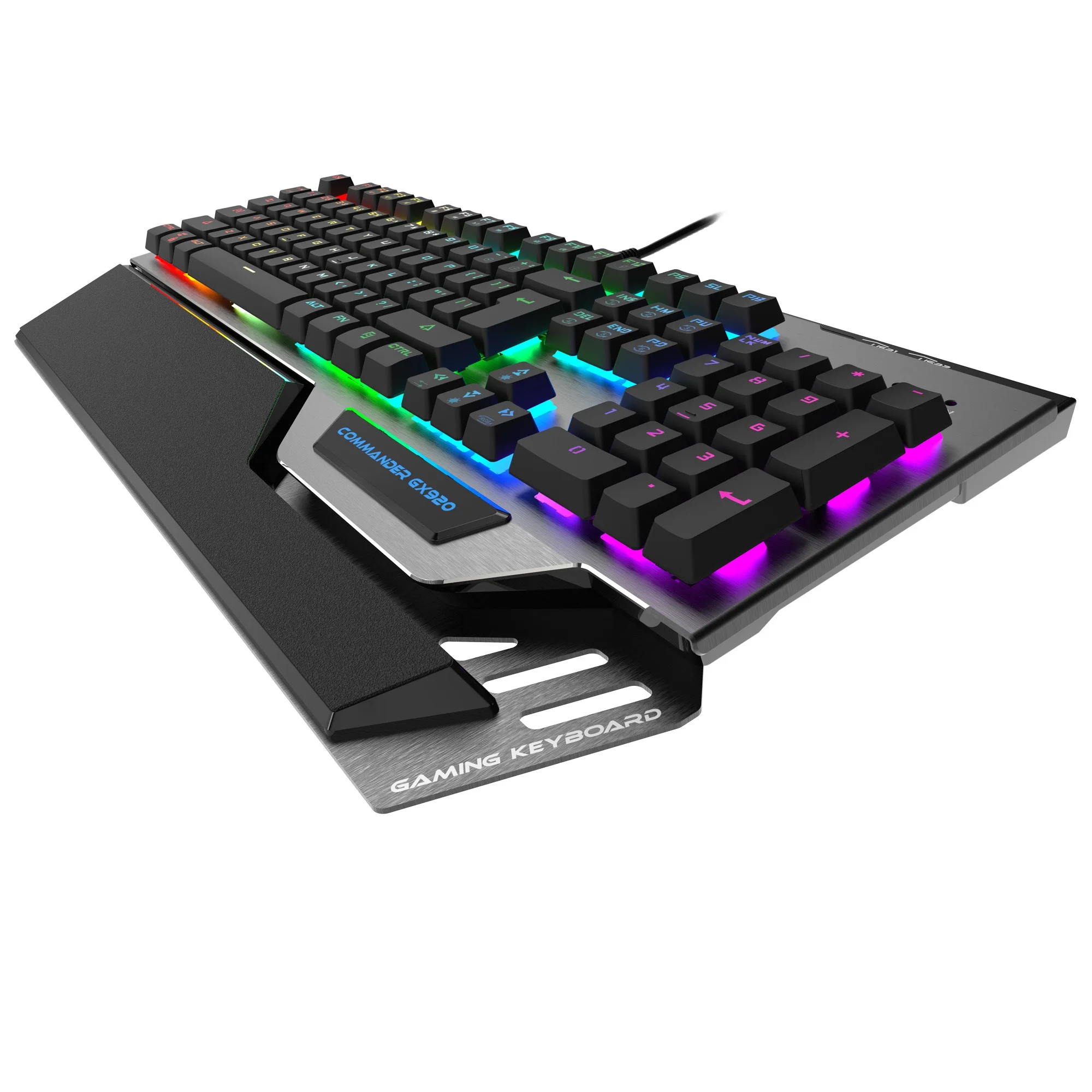  Профессиональная Механическая игровая клавиатура GX920 с RGB-подсветкой водонепроницаемая защитой от фиктивных нажатий двойной