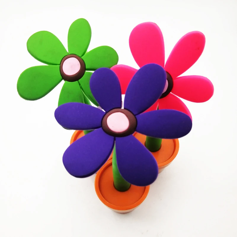 3D Pen Cute Stationery Creative Sun Flower Ball Pen/Flower Pot Style Cute Pen
