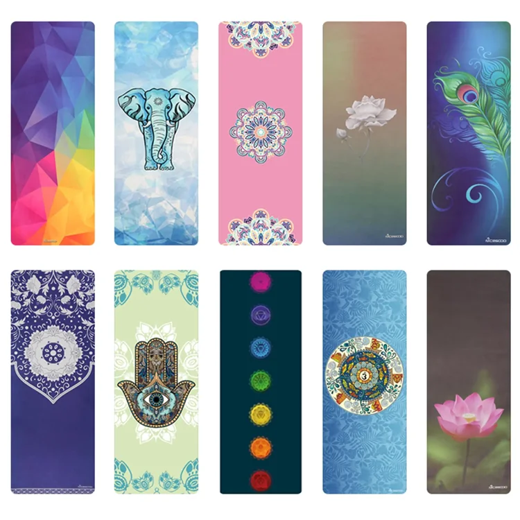 PU Natural Rubber Yoga Mat wholesale cheaper fashionable pretty High Quality Yoga Mat for Sports design