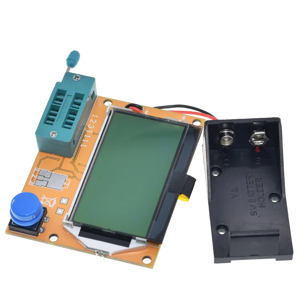 ESR Meter Mega328 Transistor Tester Digital V2.68 ESR-T4 Diode Triode Capacitance MOS/PNP/NPN LCR 12864 LCD Screen Tester