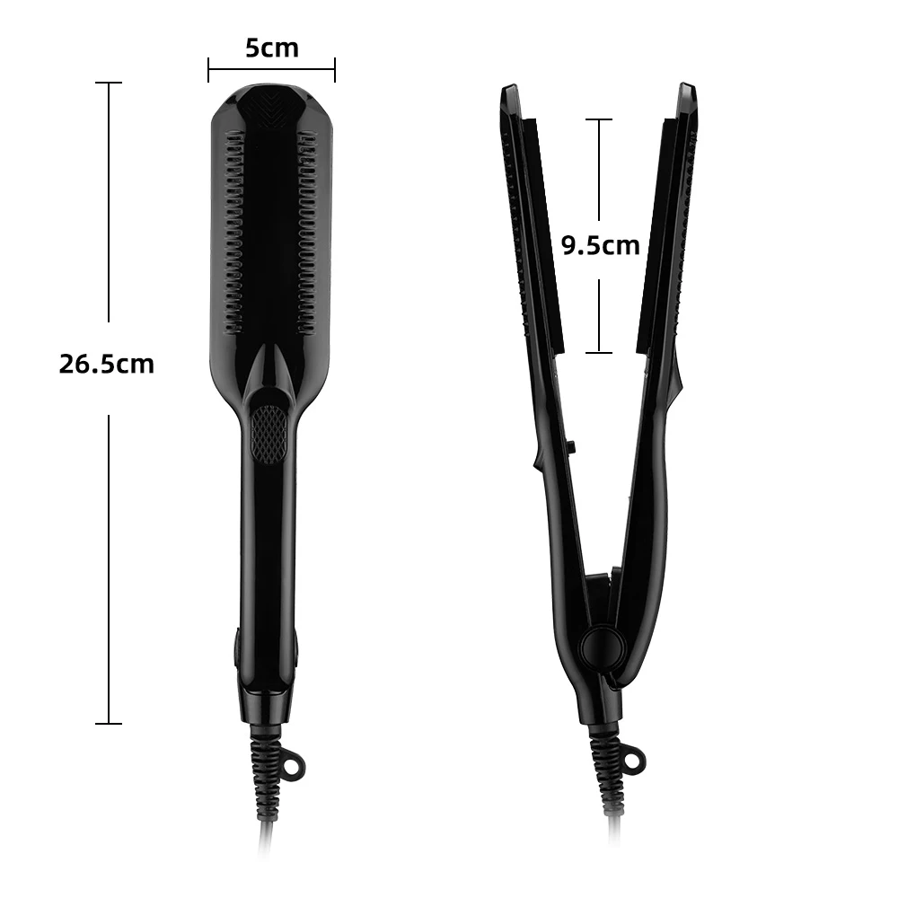Hair Straightener Four-gear Temperature Adjustment Ceramic Tourmaline Ionic Flat Iron Widen Panel Professional Styling Tool