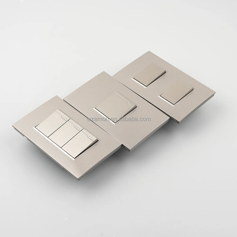 110v 220v gray graphite grey multi 3 module 1 2 3 one two three gang 1 2 3 way electrical wall modular house switches sockets