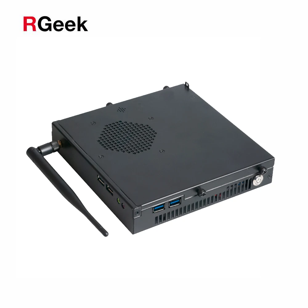  Индивидуальный алюминиевый тонкий ПК RGeek AMD Mini ITX AM4 с 2 портами DP M.2 2280 2230 DDR4