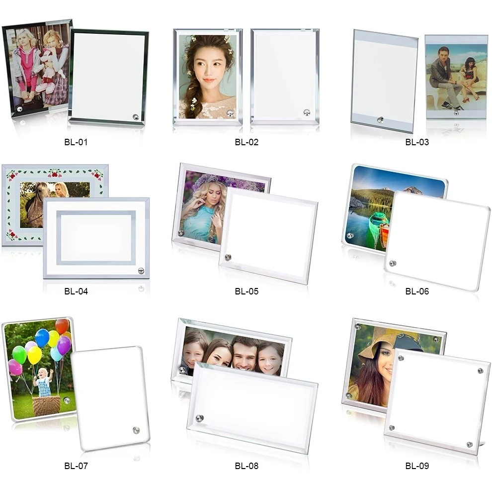 180*230*5mm Hot Sale Heat Press Sublimation Printing Blank Glass Photo Frame