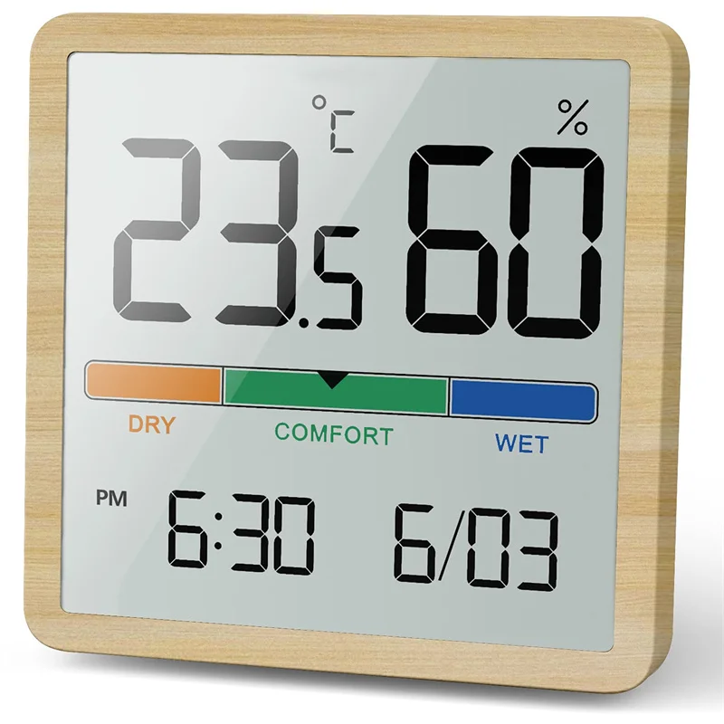 Fashion LCD Digital Hygrometer Indoor Thermometer Room and Humidity Gauge Weather Station Monitor for Home Office