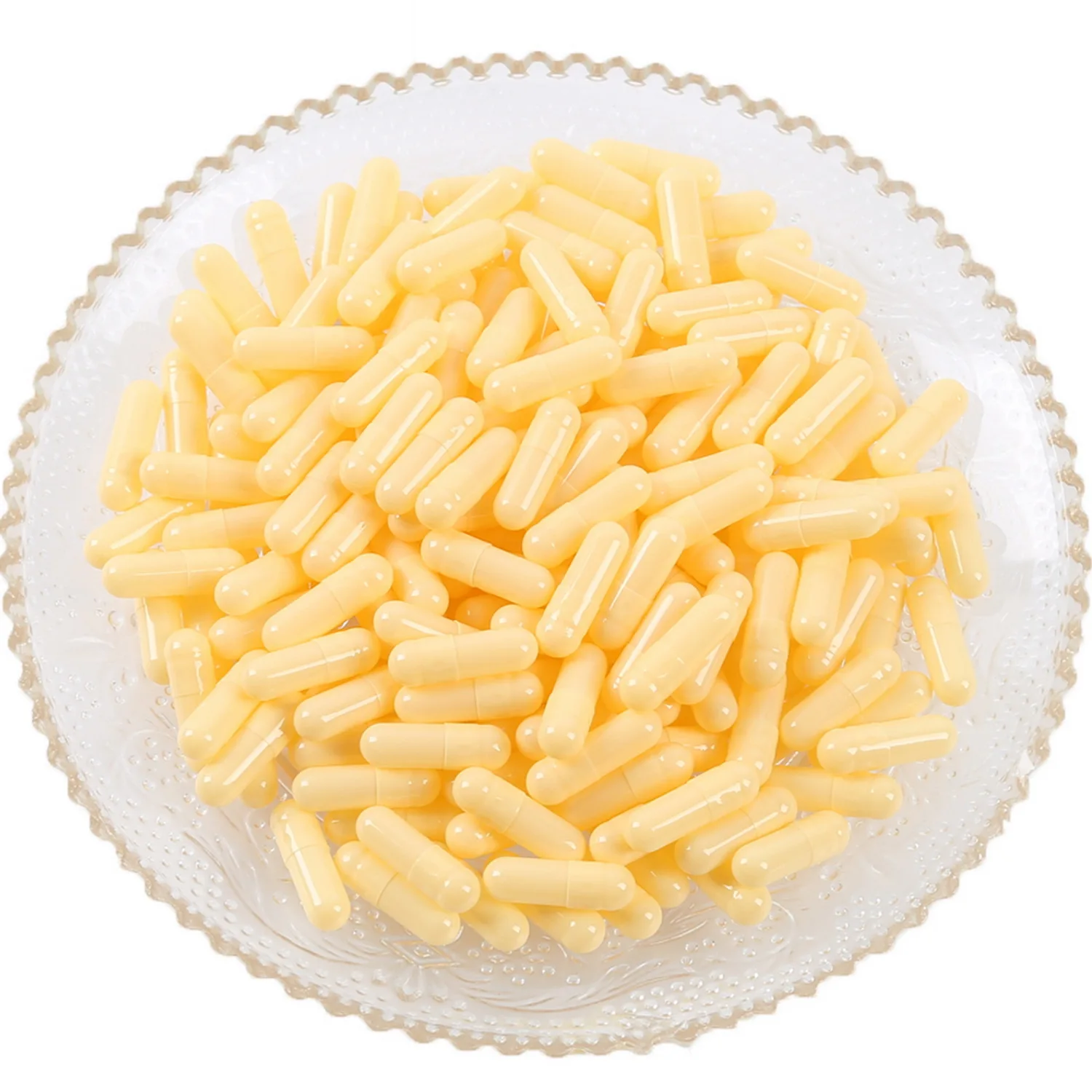 Capsule Shell Support Customization Gelatin Capsules Empty Gel Hard Gel Capsules Separated yellow
