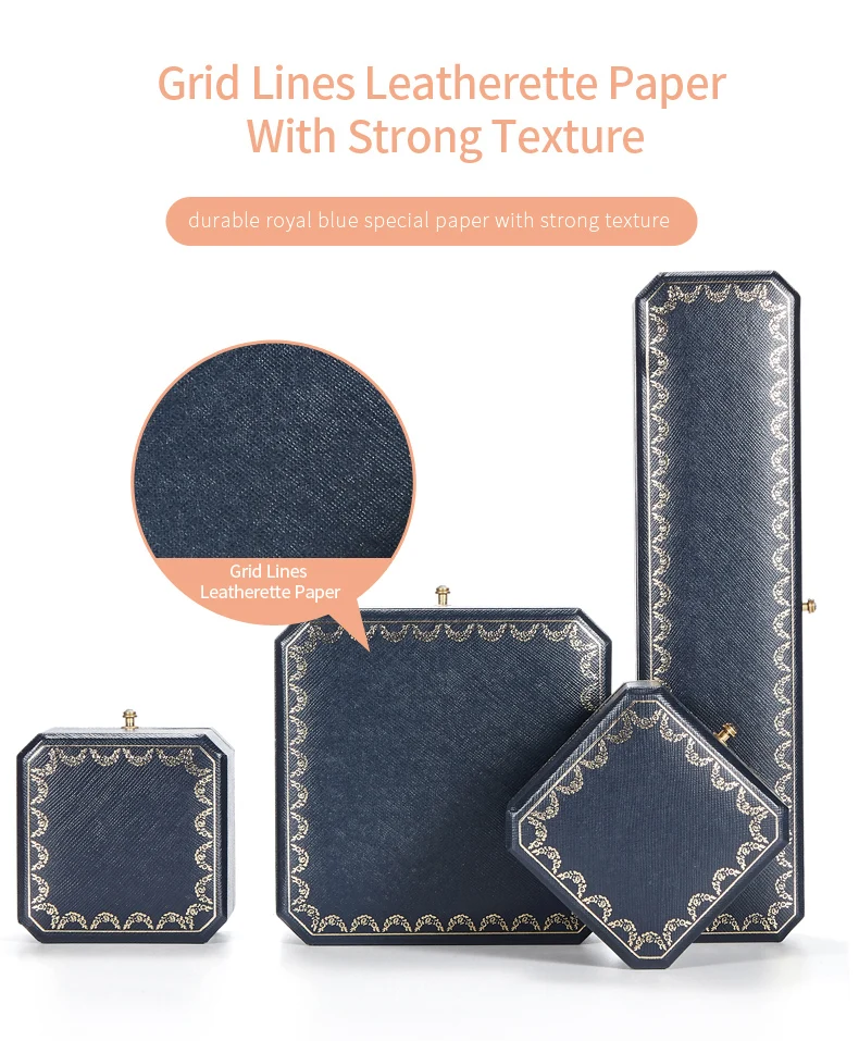 vip octagon leather bangle bracelet and ring necklace princess square vintage style jewelry jewellry packaging box