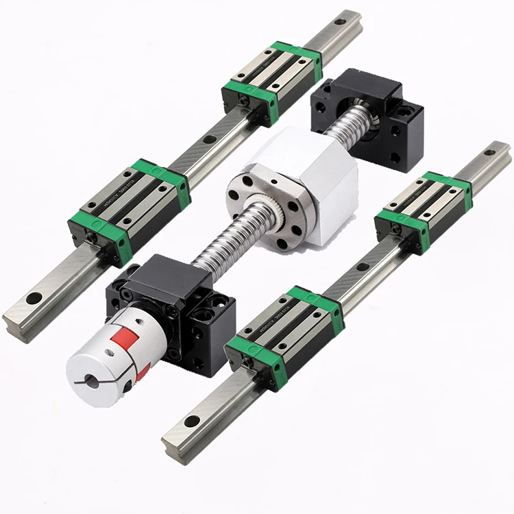 HGR20 HGH20CA SFU2005 Ball screw linear guide rail set diy cnc kit