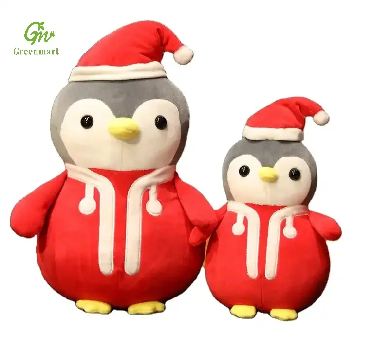 Greenmart Wholesale Custom Adorable Penguin Plushie Christmas Cute Penguin Soft Toy Plush Stuffed Animal Penguin Plush Toys