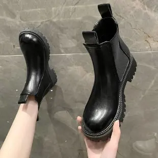 Dropshipping Custom Logo Winter Chelsea Boots Women Fashion Ladies Chunky Platform Boots