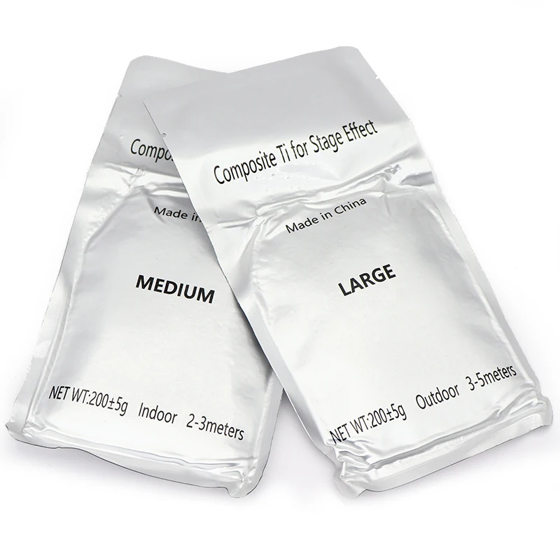 smokeless showven sparkular powder medium titanium powder 200g for fireworks cold spark machine ti powder