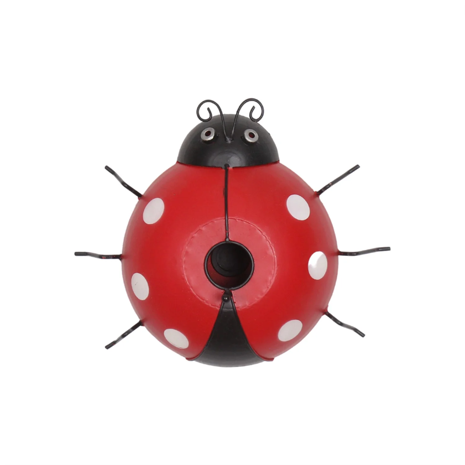 HYKING Metal Handcraft Bird House For Garden Ladybug Decoration Decorative Birdhouse