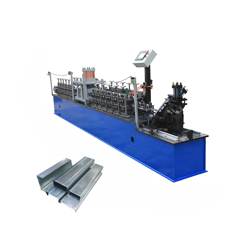 Light Gauge C U Channel Drywall Profile And Gypsum Channel Steel Stud Making Machine