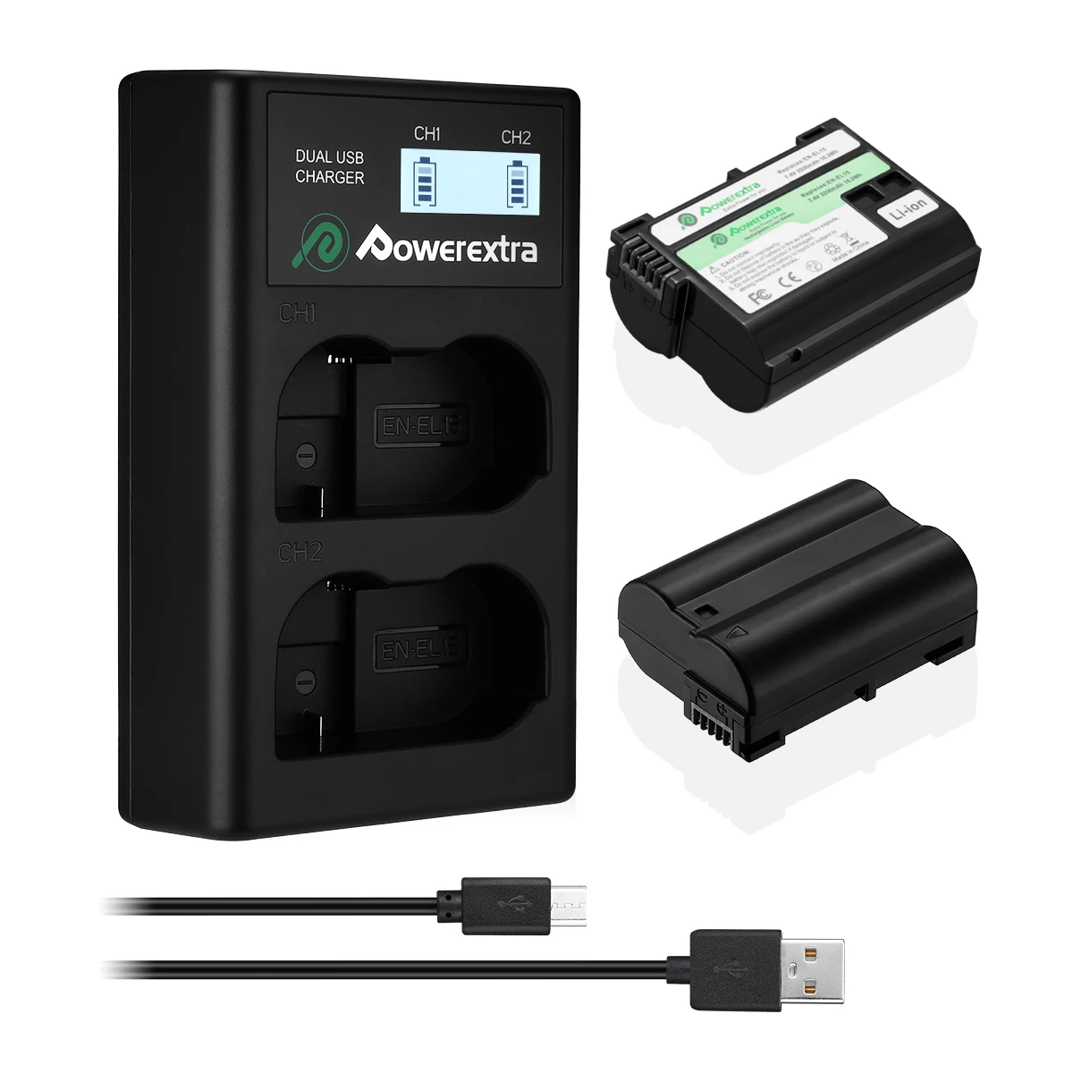 En-el15 Enel15 комплект литий-ионный батарей для Nikon Z6 Z7 D850 D810 D810A D800 D800E D7500 D7200 D7100 D7000 D750 D810 D610 D600