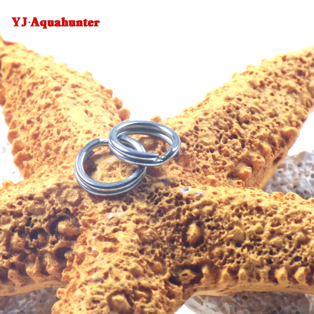 Fishing Connector Product Stainless Steel circle Fishing flat Split Rings Fishing Accessories