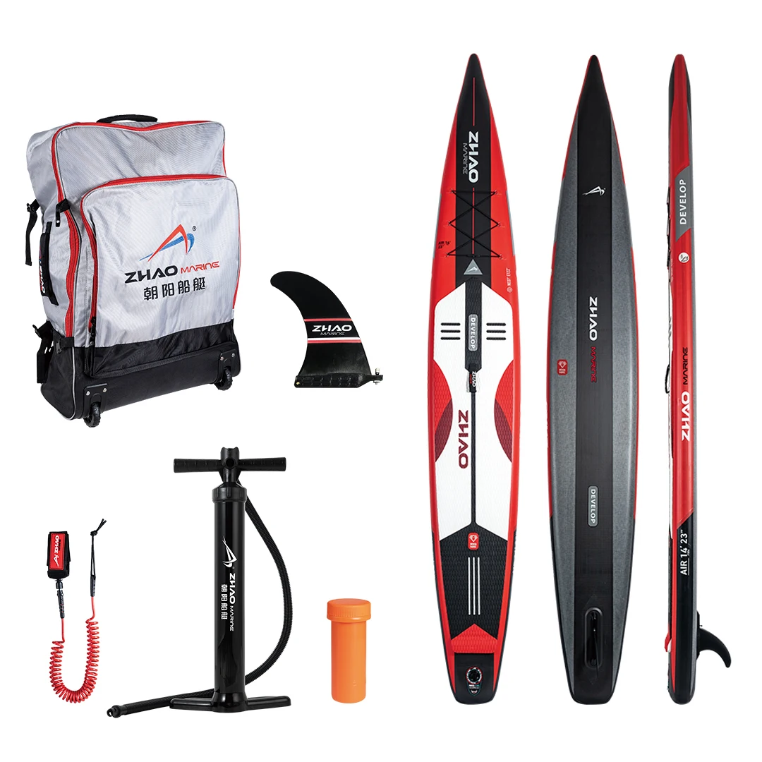 Wholesale sup Racing Inflatable sup Race Board Inflatable Double Layer sup Race Carbon Board for Racing