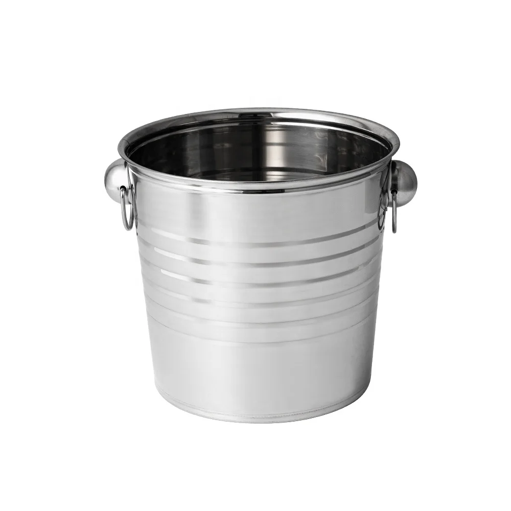 Promotional Newest Style Stainless Steel Ice Bucket Champagne Bucket Ice Barrel For Beer