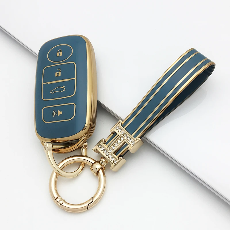 Factory direct sale good quality waterproof soft tpu car key case cover for toyota DAIHATSU/Perodua series car key accessories