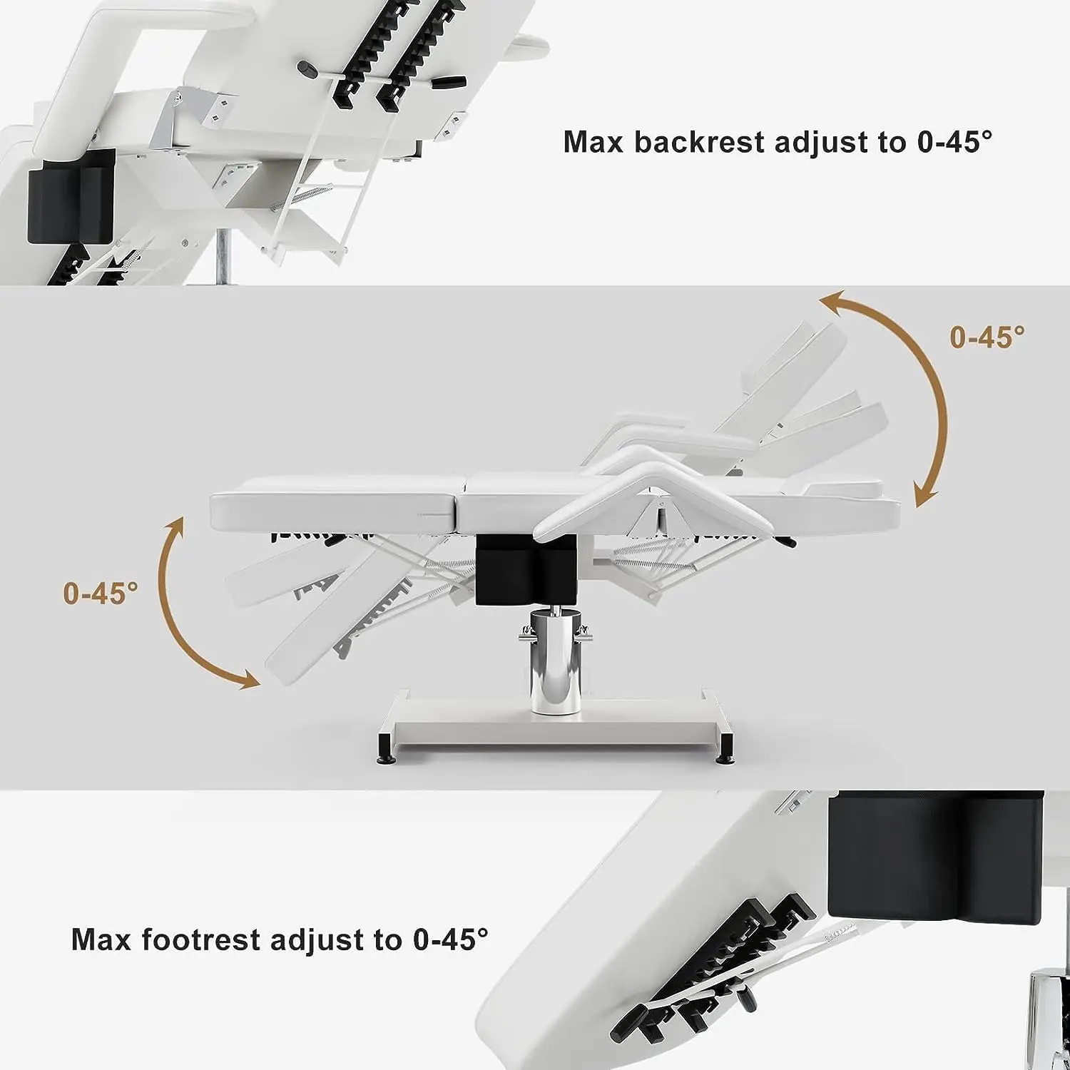 360 Rotate Upgraded Hydraulic Spa Beauty Salon Lash bed Professional Massage Bed Esthetician Tattoo Chair Facial Bed