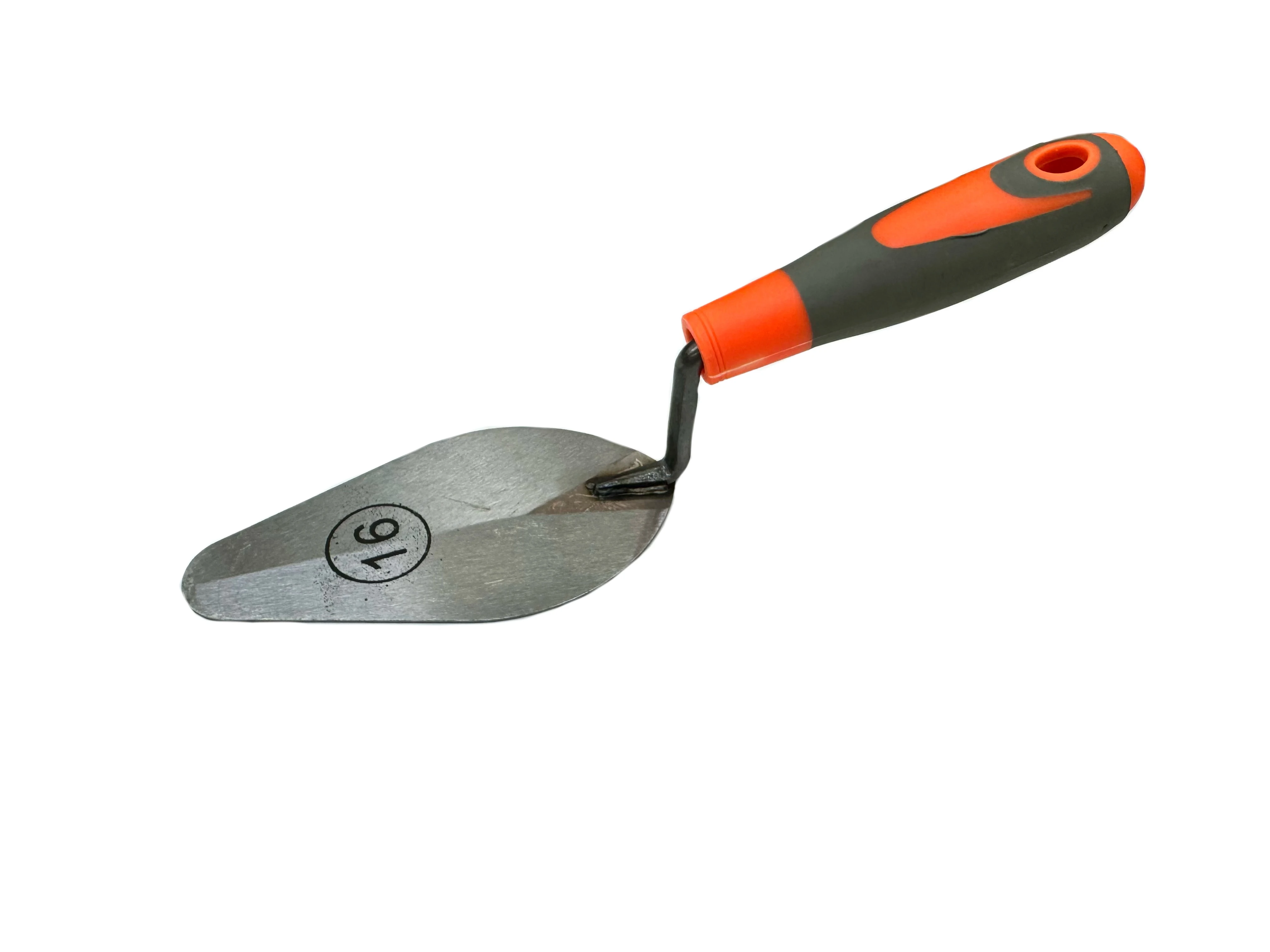 GK-K019  Rubber Handle Steel Blade Bricklaying Trowel Concrete Tool Trowel Used for Building Construction Site Decoration