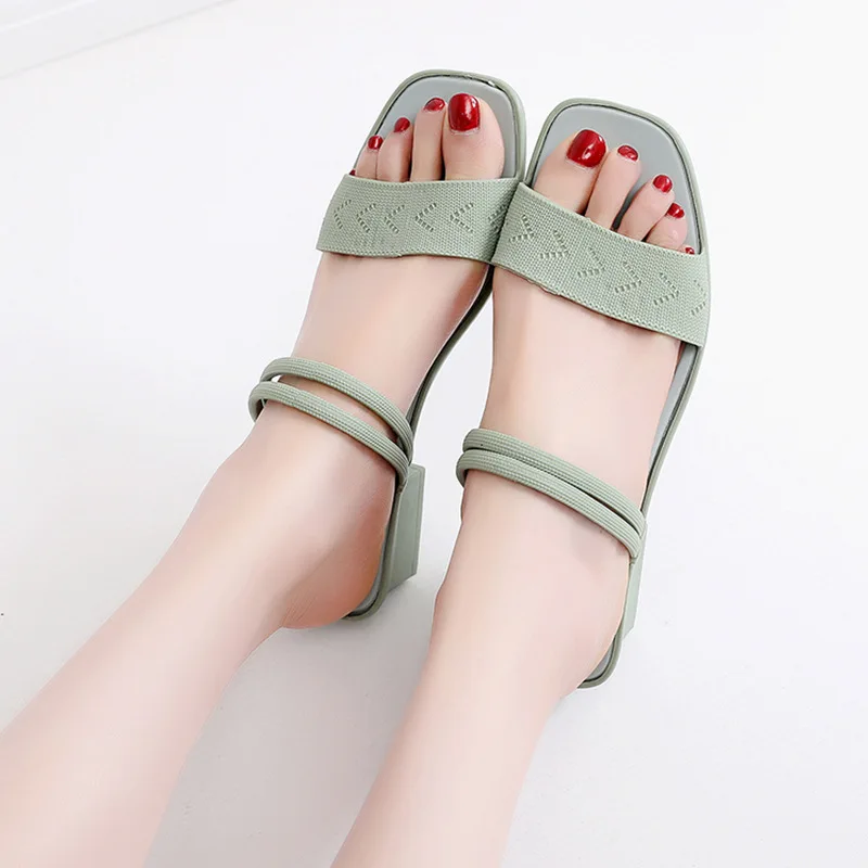 2024 New Fashion No Slip EVA Summer Thick Heel Women Scandal Shoes Weight Sexy Chunky Sexy Shoe