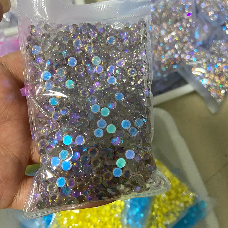 Flatback Rhinestones Clear Glass Rhinestone Mermaid Tears Rhinestone Nail Art For Decoration Diy Crafts