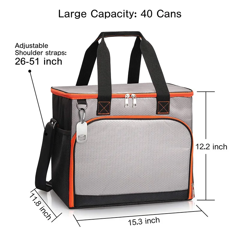 customized leak proof lunch travel picnic cooler bag tote cooler shopping bag insulated lunch for outdoor